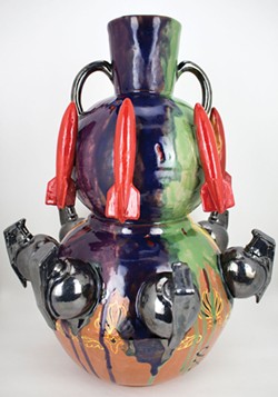 COURTESY OF THE ARTIST - Giuseppe Pellicano's ceramic "Trench Art."