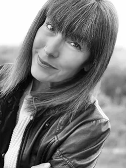 SHE SAID Co-author Therese Vannier and her writing partner, Michael Corbin Ray, now live in the Santa Ynez Valley, where she uses her "amateur banjo-plucking skills to serenade four big brown dogs through these long pandemic days." - PHOTO COURTESY OF BAAA! PRESS