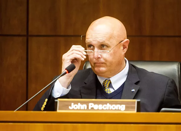 RAISING THE BAR First District SLO County Supervisor John Peschong suggested local campaign finance regulations that will allow for larger donations than in state office races. - FILE PHOTO BY JAYSON MELLOM