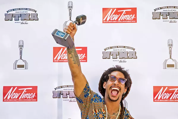 R&B/BLUES For the second year in a row, Dante Marsh, frontman for The Vibe Setters, took home first place in this highly competitive category. - PHOTO BY JAYSON MELLOM