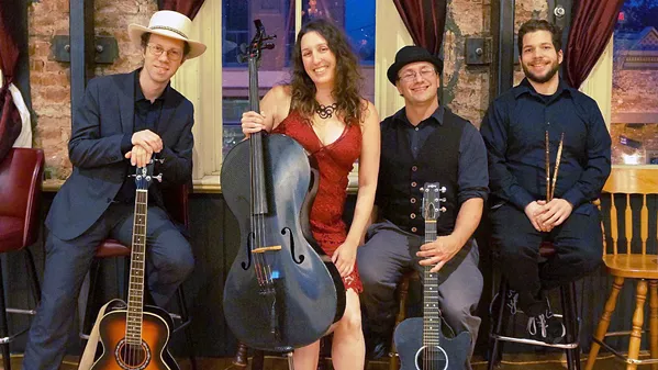 BAY AREA BLUEGRASS The Clark Center will stream a concert by Dirty Cello on Dec. 12, bringing blues, bluegrass, rock, and world music straight to your home. - PHOTO COURTESY OF DIRTY CELLO