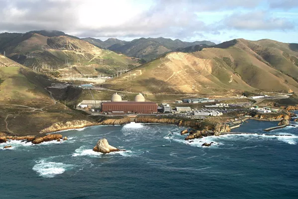 OUTFALL PG&E recently settled an enforcement case over the alleged environmental damage caused by the Diablo Canyon Power Plant's cooling system discharges. - FILE PHOTO BY STEVE E. MILLER