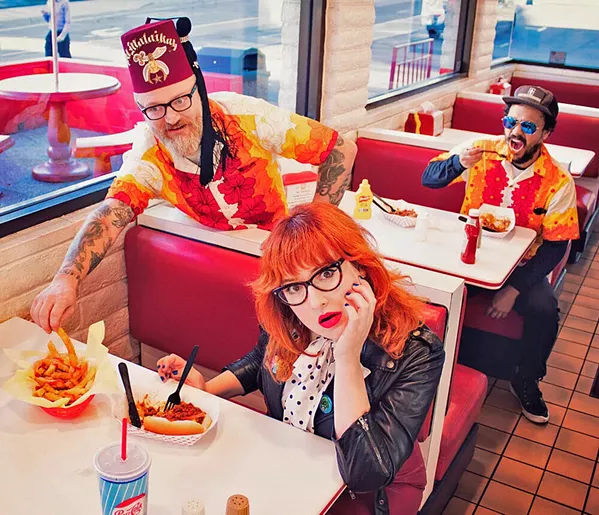 AGING PUNKS UNITE! Hayley & The Crushers will release "Church of Flag," a tribute to old punks, on Dec. 20. - PHOTO COURTESY OF HAYLEY & THE CRUSHERS