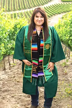 IN GOOD COMPANY "In an industry as complex as viticulture working in a state as regulated as California, there's an entire army of office staff required to put paperwork in order and keep people safe," Matt Kettmann writes, in a profile of Wendy Robles (pictured), who started working for Coastal Vineyard Care Associates upon graduating from Cal Poly SLO. - COURTESY PHOTOS BY © MACDUFF EVERTON 2020