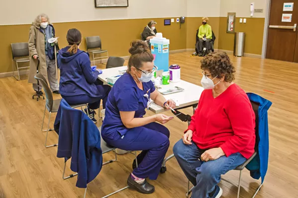 NEW SYSTEM SLO County is trying out a new lottery system to vaccinate residents for COVID-19. - FILE PHOTO BY JAYSON MELLOM
