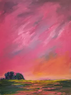 PAINT FAST! To capture an image like Fleeting, DeLay paints as quickly as possible but also "at a certain point in the process, I'll need to paint primarily by drawing upon my memory." - COURTESY IMAGE BY PAULA DELAY