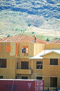 BUILD BUILD BUILD San Luis Obispo is on pace to build thousands of new homes over the next five years, pushing the city's population toward 57,200 people. - FILE PHOTO BY JAYSON MELLOM