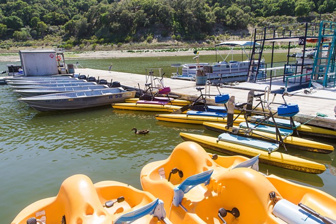 PADDLE AWAY Make like a duck and find the Best Boat Rental in SLO County by visiting the Lopez Lake Marina. - PHOTO BY JAYSON MELLOM