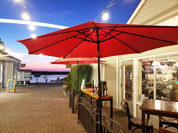ON THE WATER Just steps from a sweet view of Morro Bay, Absolution Cellars took its spot next to Chateau Margene on the Embarcadero in February 2020. - PHOTOS COURTESY OF DIRK NEUMANN