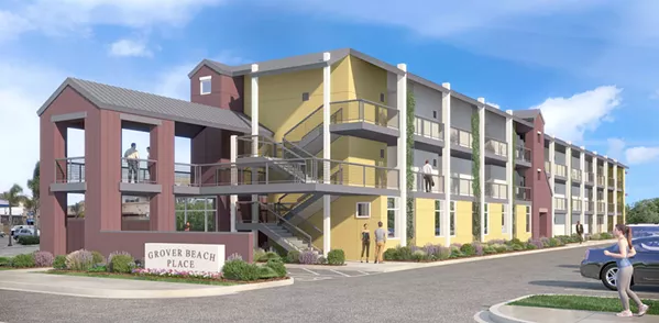 AFFORDABLE Grover Beach City Council showed support for a 53-unit housing project at 1206 West Grand Ave. and 164 South 13th St. - IMAGE COURTESY OF GROVER BEACH