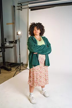 SAMANTHA SMITH Samantha believes “education is the most powerful thing a kid can have,” which inspired her to organize a Black Lives Matter children’s march. - PHOTO COURTESY OF STEPHEN HERALDO/COMMUNITY ROOTS PROJECT