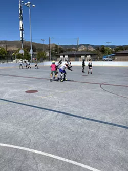 ROLLING COMMUNITY The SLOCO Junior Roller Derby experienced harassment and bullying on several occasions and is now raising awareness for rink-goers. - PHOTO COURTESY OF MARINA PENNA