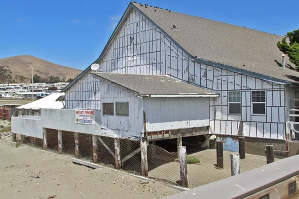 COUNTING ON THE COUNTY Restoring Cayucos Vets Hall depends on the SLO County Board of Supervisors' decision to proceed at their Nov. 2 meeting. - PHOTO COURTESY OF CAYUCOS LIONS CLUB