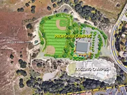 IN THE PIPELINE The Coastal Christian School will add two water tanks to its existing five for fire suppression, which will be connected to the city's water system through a six-inch water meter. - SCREENSHOT FROM PISMO BEACH AGENDA REPORT