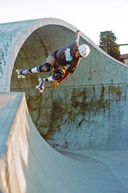 FEEL THE FLOW Lorenzo "Enzo" Chatman skates through life in the mini-documentary Freedom of Flow, screening with other roller-skating shorts at Beerwood on Dec. 11 thanks to SLOMotion, Stoke Chasers, and The SLO Roll. - PHOTO COURTESY OF SLOMOTION FILM