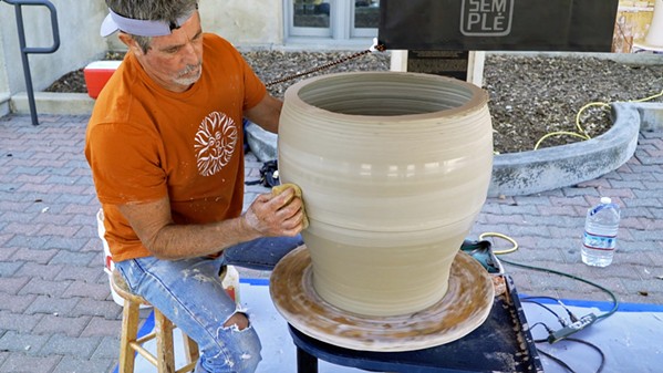 CLAY CREATION As part of The Amphora Project, the Wine History Project of San Luis Obispo County brought in master potter Scott Semple to do a live demonstration of making an amphora. - VIDEO SCREENSHOT COURTESY OF THE AMPHORA PROJECT
