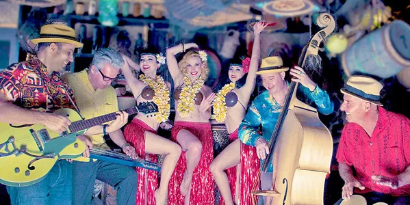 SHAKE IT The Hula Girls ring in the New Year, island style, on Dec. 31 and Jan. 1 at The Siren in Morro Bay. - PHOTO COURTESY OF THE HULA GIRLS