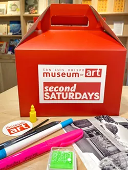 SUPPLIES PROVIDED You bring the creativity, they provide the activity and supplies for free. On Dec. 11, to coincide with the Exposure/Composure photography exhibition, SLOMA provided this kit with four black and white photographs and the tools to manipulate them. - PHOTOS COURTESY OF LENA RUSHING THE SAN LUIS OBISPO MUSEUM OF ART