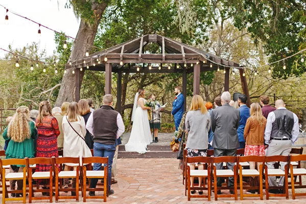 TYING THE KNOT SLO locals Jaime and Alec Buxton opted for a mini wedding, planned by SLO Pop-up Weddings. - COURTESY PHOTO BY TAYLER ENERLE
