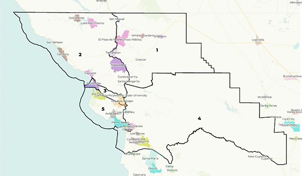 IN A JUDGE'S HANDS A SLO County Superior Court judge will soon decide whether or not to put a hold on the county's controversial new redistricting map. - FILE PHOTO