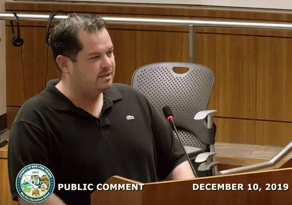 LITIGATION OVER Former Natural Healing Center CEO Helios Dayspring, who pleaded guilty to bribery and tax evasion last year, recently settled a civil lawsuit from his top investor. - SCREENSHOT COURTESY OF SLO COUNTY