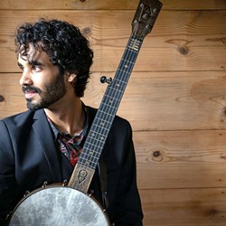 ETHNOMUSICOLOGIST Seven Sisters Folklore Society presents award-winning banjoist, fiddler, and singer Jake Blount and band in concert at the historic Octagon Barn Center on April 21. - PHOTO COURTESY OF JAKE BLOUNT