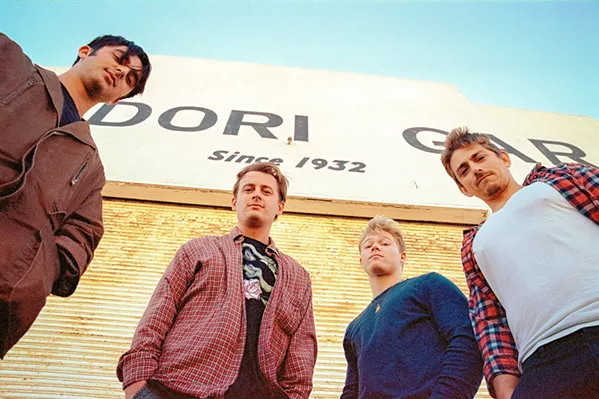 EP RELEASE SLO County "funeral rock" quartet Dead Magic will release their debut EP on June 25, at The Siren. The band includes (left to right) Jake Scurria, Noah Colton, Joe Johnsson, and Conner Martin. - PHOTO COURTESY OF JON LOPEZ