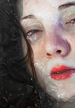 BE PERFECTLY STILL "Do not struggle in the face of uncontrollable and painful circumstances" is the center of this 2021 painting. - IMAGE COURTESY OF ALYSSA MONKS AND FORUM GALLERY, NEW YORK, NY