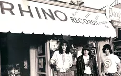 GO TO RHINO RECORDS : As a record store, Rhino achieved cult status as a haven for hardcore music misfits. As a record label, it launched careers, pioneered the boxed set (seriously), and was cherished by music lovers around the globe. Director Keith Shapiro peers into the bizarre and wonderful culture of Rhino Records in the world premiere of Rhino Resurrected. And yes, that is a photo of the Ramones in front of the store. - PHOTO COURTESY OF KEITH SHAPIRO