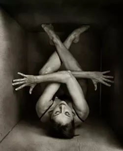 JACKIE IN A BOX : This photograph of Civic Ballet dancer Jackie Lee will be featured in the Open Studios tour. - PHOTO BY BARRY GOYETTE