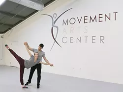 LET’S KEEP DANCING: San Luis Obispo Movement Arts Center owners Ryan Lawrence and Maartje Lawrence-Hermans first met and fell in love while dancing professionally in the Scapino Ballet Rotterdam in the Netherlands. Today the pair choreographs and teaches dance in San Luis Obispo. - PHOTO BY DYLAN HONEA-BAUMANN