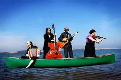 GYPSY TRIPPERS : Gypsy, tango, and beyond await at Painted Sky Studios on Feb. 6 when Café Musique paddles in for a show. - PHOTO COURTESY OF CAFÉ MUSIQUE