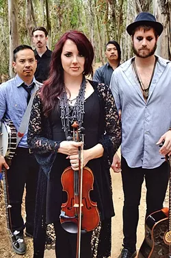 ACOUSTIC WORLD PUNK: Check out crazy-cool quintet Quel Bordel on Oct. 8 at Frog and Peach. - PHOTO COURTESY OF QUEL BORDEL