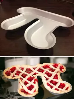 PI PIE!: Garrett H. raised nearly nine times his $2,000 goal to produce pi-shaped pie tins. - PHOTO COURTESY OF KICKSTARTER.COM