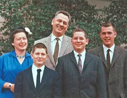LEAVE IT TO BEAVER: Cliff Branch (second from left) and his family were an all-American middle class crew, but Cliff’s unbridled energy and the coming counterculture revolution would soon present trials. - PHOTO COURTESY OF CLIFF BRANCH