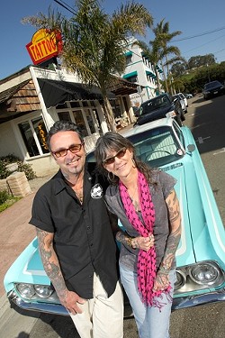 PULSATING :  Owners Jack and Donna D&rsquo;Amore are the buzz at the Art with a Pulse tattoo shop in Pismo Beach. - PHOTO BY STEVE E. MILLER
