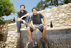 BIG AND BOLD : Vina Robles winemakers Matthias Gubler (left) and Aaron Jackson (right) make spicy, complex Petite Sirah wines. - PHOTO BY STEVE E. MILLER