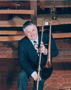 BONING UP: One of the leading exponents of jazz from the swing era, trombonist Dan Barrett is the next guest at the Famous Jazz Artist Series at the Hamlet in Cambria Dec. 28. - PHOTO COURTESY OF DAN BARRETT