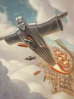 WHO WOULD JESUS BOMB?: - ARTWORK BY MARK BRYAN