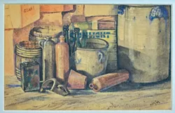 ATTIC CORNER, 1947: - ARTWORK BY NICO VANDENHEUVEL