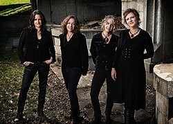HONEY DRIPPERS :  Blame Sally&mdash;(left to right) Pam Delgado, Jeri Jones, Renee Harcourt, and Monica Pasqual&mdash;play an album release party on April 22 in Steynberg Gallery. - PHOTO COURTESY OF BLAME SALLY