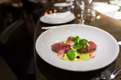 TRULY LOCAL: Foremost Wine Co. Executive Chef Julie Simon sources fresh, high-quality produce and meats from local farms and ranches as well as from restaurant manager Johnny Kenny’s 3.5 acre organic garden in See Canyon. - PHOTO BY KAORI FUNAHASHI