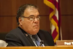 PETULANT PAUL : Supervisor Paul Teixeira made few motions in 2011, but made headlines for his feud with an advisory council. - PHOTO BY STEVE E. MILLER
