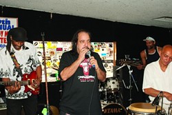 RJ IN THE HOUSE! :  Famed porn star Ron Jeremy was emcee and sat in on harmonica with The Shival Experience. - PHOTOS BY STEVE E. MILLER