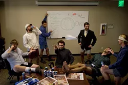CHAIRMEN OF THE BOARD : The close knit yet pantsless boys of Still Time plays a doubleheader at Downtown Brew this weekend, opening for the Dirty Heads on Sept. 26, with the Dirty Heads opening for them on Sept. 27. - PHOTO BY WILL FIGG