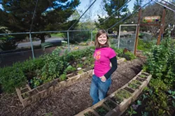 GROW DINNER: SLO Botanical Garden Education Director Lindsey Collinsworth invites anyone who has ever wanted to eat their backyard to check out a new month-long series dedicated to creating your own “outdoor kitchen” complete with earth oven. - PHOTO BY KAORI FUNAHASHI