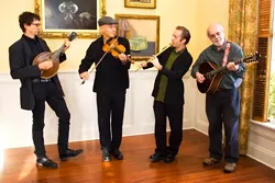 THE WESTERN SHORE : California band Molly’s Revenge pumps out energetic Irish and Scottish music at the Red Barn in Los Osos on Friday, Sept. 19. - PHOTO COURTESY OF MOLLY’S REVENGE