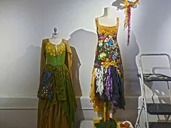 MOMMY DEAREST: Melinda Forbes’ gowns are based off of the Greek goddess of the harvest Demeter, and her daughter Persephone. - PHOTO BY ADRIANA CATANZARITE