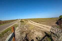 DRIED UP: A drought-parched field sits as a reminder of Los Robles Del Mar’s failed bids at annexation, which were partially due to the large development’s possible impact on local water supplies. - PHOTO BY KAORI FUNAHASHI