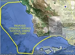 PROPOSED CHUMASH HERITAGE NATIONAL MARINE SANCTUARY: - IMAGE COURTESY OF NORTHERN CHUMASH TRIBAL COUNCIL